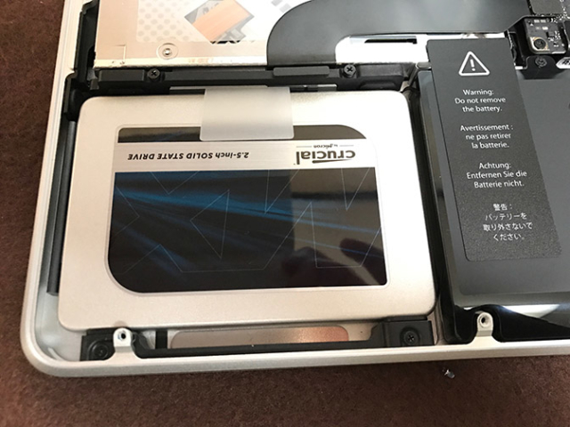 MacBook Pro増強計画(3)HDDをSSDに換装
